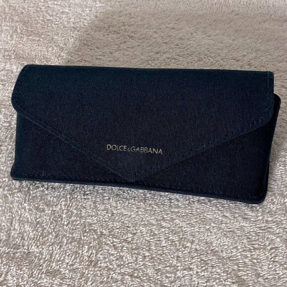 Dolce & Gabanna Black Soft Shell Glasses Case - Picture 1 of 9